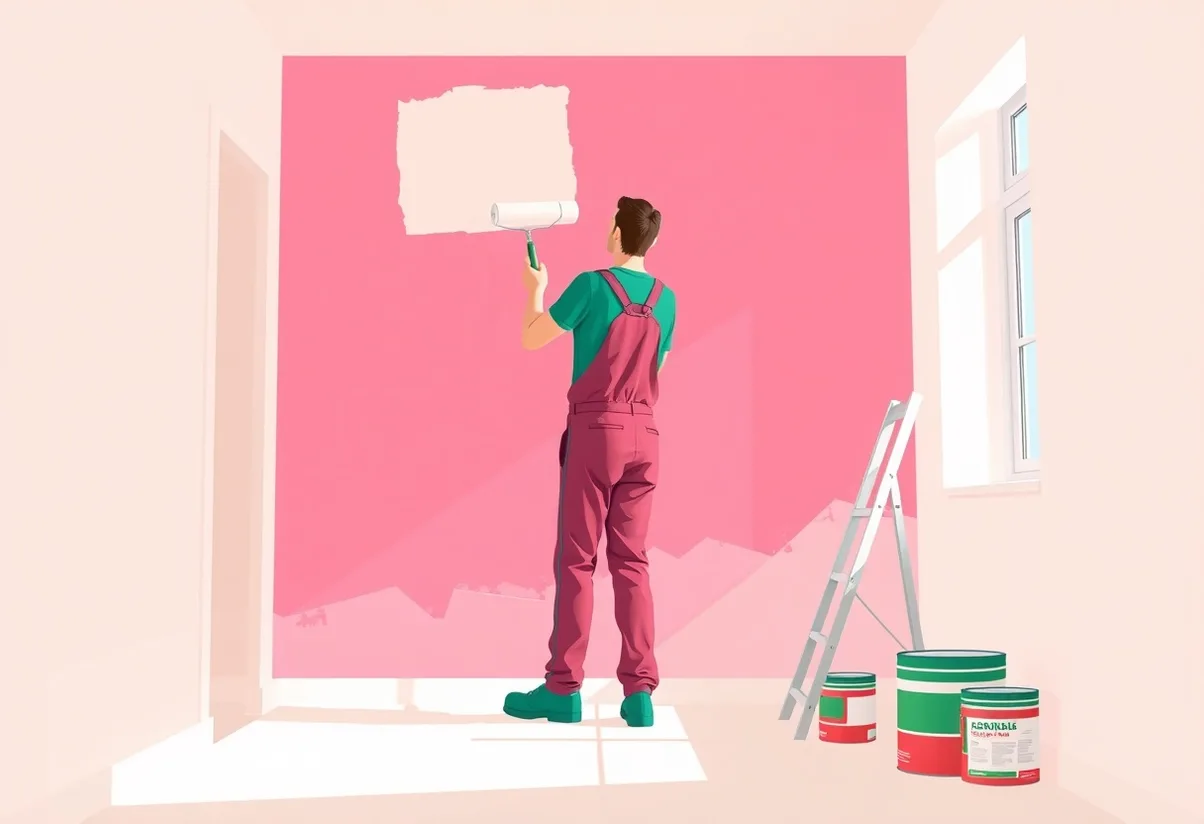 Peintre Eybens 38320 en intervention sur un chantier
